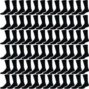 72 Pairs Crew Socks for Men Women, Bulk Cotton Sport Sock, Various Styles